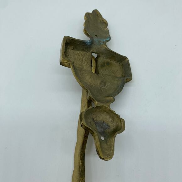 Brass Vintage Door Knocker Welcome Front Door Regency Gold Heavy Timeless - Picture 6 of 9